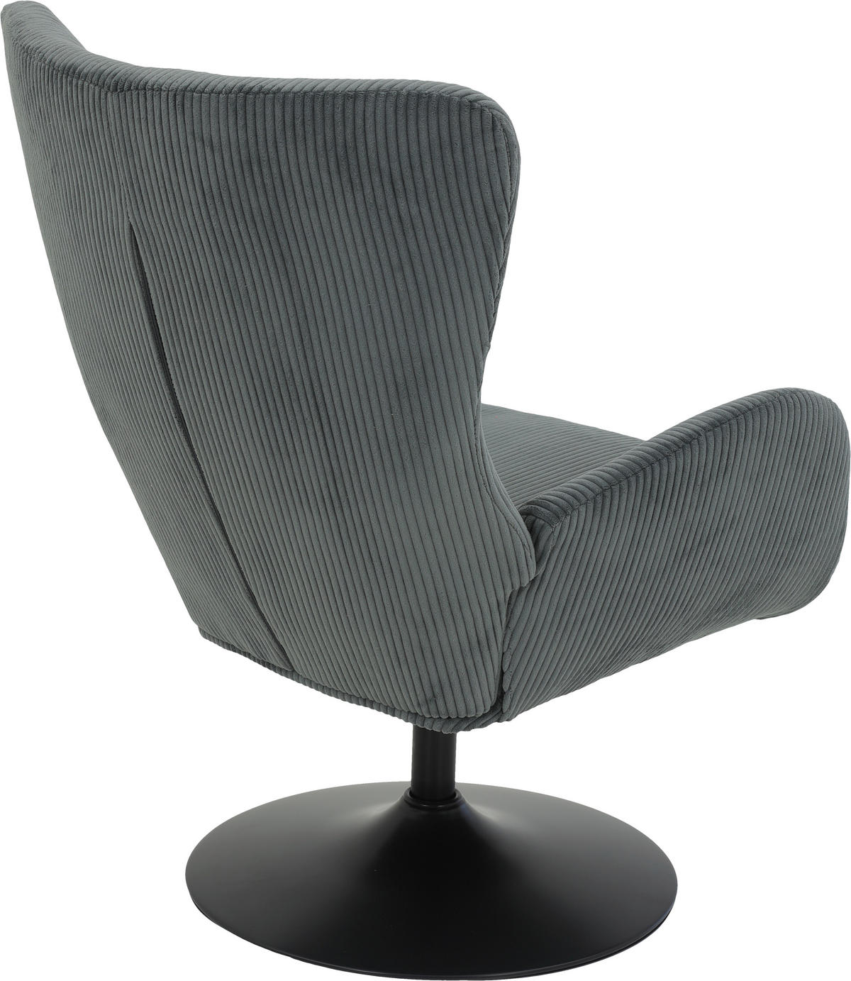 Sessel Samos dunkelgrau Microfaser B/H/T: ca. 72x96x81 cm Samos - schwarz/dunkelgrau (72,00/96,00/81,00cm)