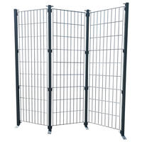 Grasekamp Paravent Eppan anthrazit Stahl B/H/L: ca. 25x190x184 cm Eppan - anthrazit (184,00/25,00/190,00cm) - Grasekamp