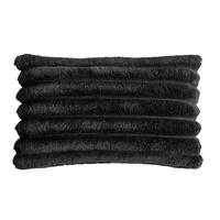 Dekokissen Dekokissen_Luxus 30x50cm schwarz - schwarz (50,00/30,00cm)