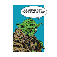 Komar Poster Star Wars Classic Comic Quote Yoda Star Wars B/L: ca. 50x70 cm Star Wars Classic Comic Quote Yoda - (50,00/70,00cm) - Komar