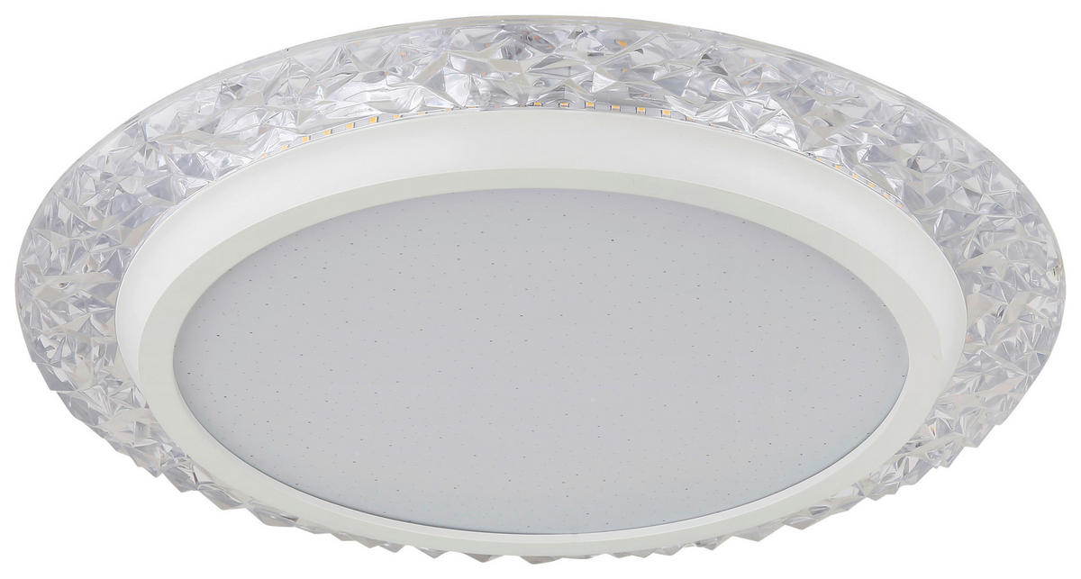 GLOBO LED-Deckenleuchte 48294-22 weiß transparent Metall Kunststoff H/D: ca. 6x40 cm ABIGAIL - weiß/transparent (40,00/6,00cm) - GLOBO