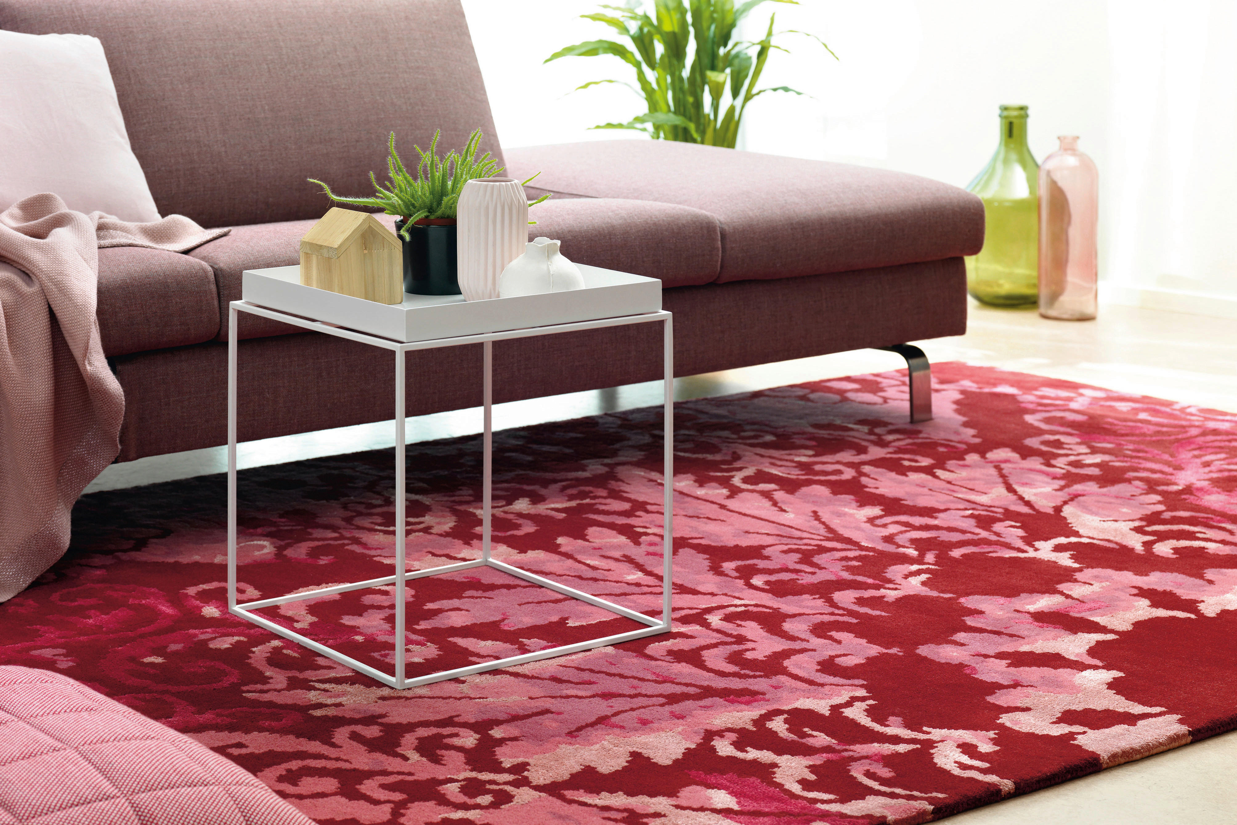 Arte Espina Kurzflorteppich Satin 8061 rot B/L: ca. 170x240 cm Satin 8061 - rot (170,00/240,00cm) - Arte Espina