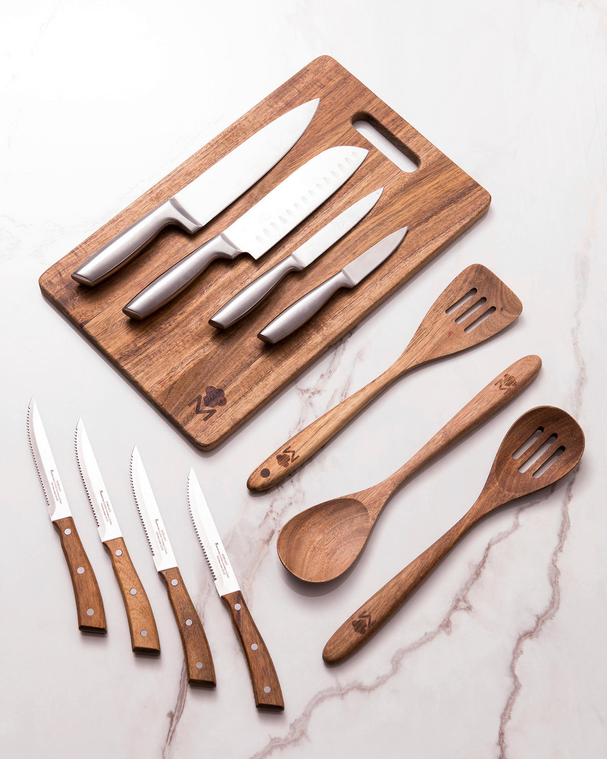 MASTERPRO Küchenwerkzeug-Set SMART braun Holz SMART - braun - MASTERPRO