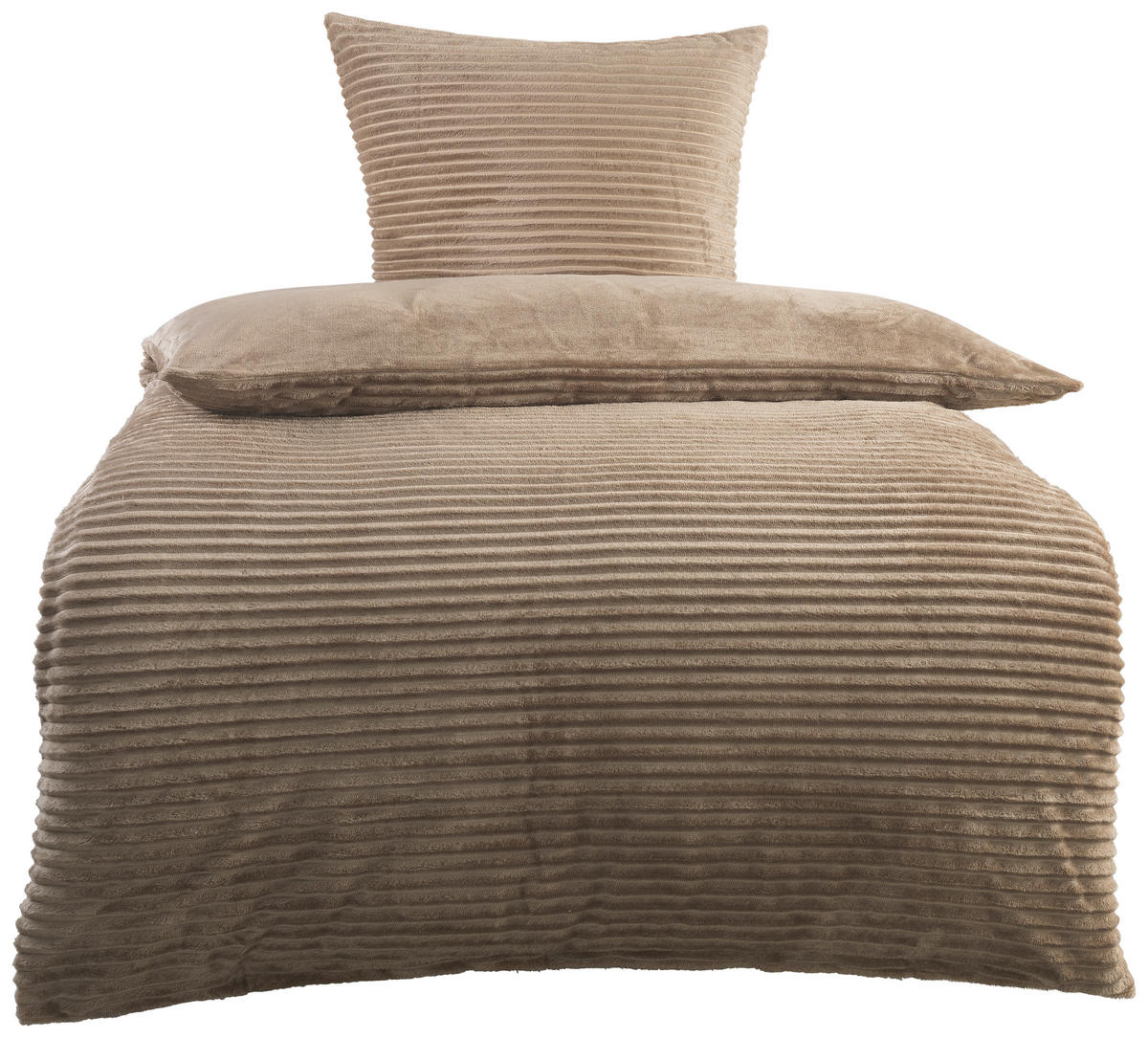 Microfaser Bettwäsche Cashmere touch Bettwäsche_Cashmere-Like 135x200cm - taupe (135,00/200,00cm)
