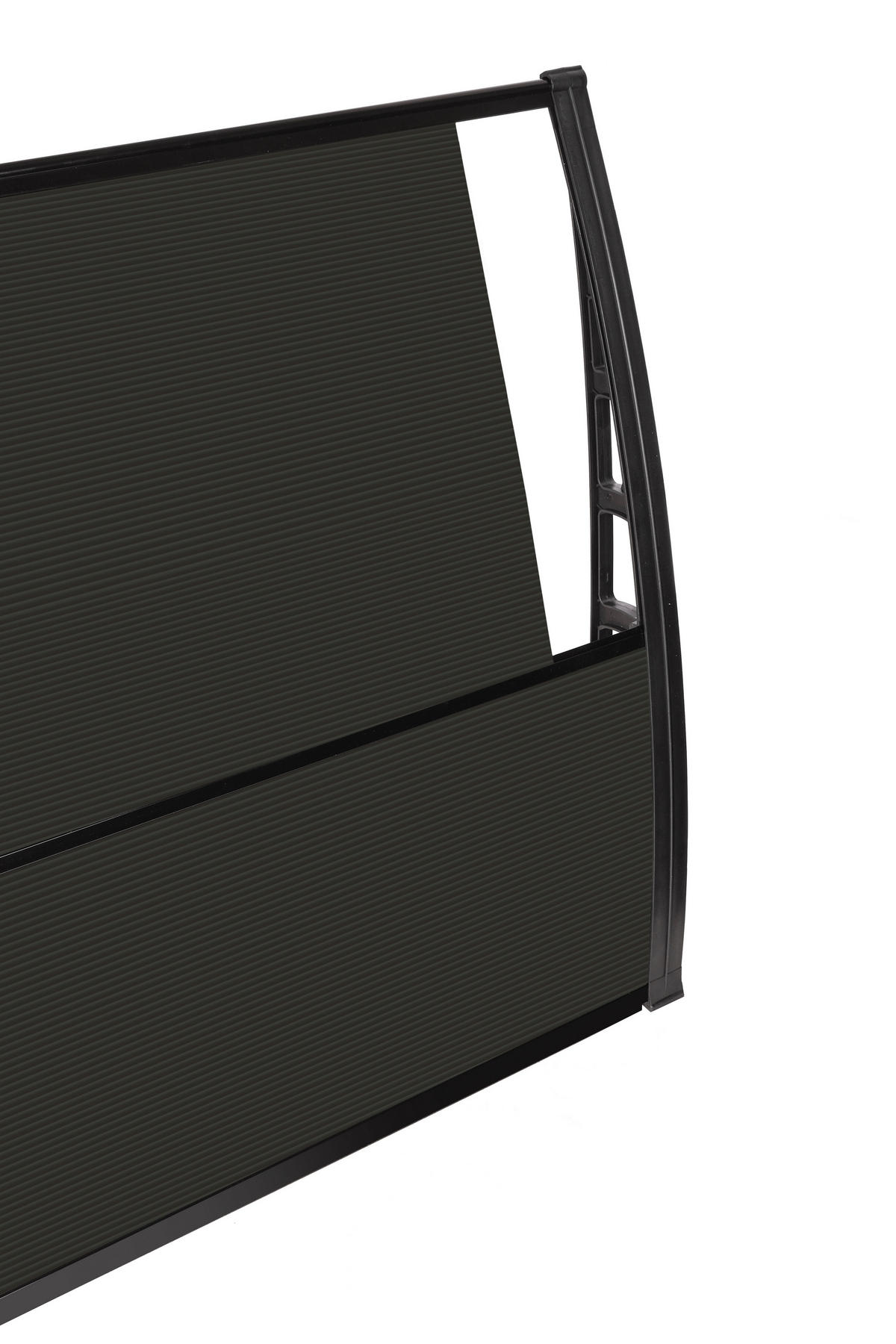 BURTAS VORDACH Vordach schwarz B/H/L: ca. 120x23x105 cm Vordach_GRDNL001 - schwarz (105,00/120,00/23,00cm) - BURTAS VORDACH
