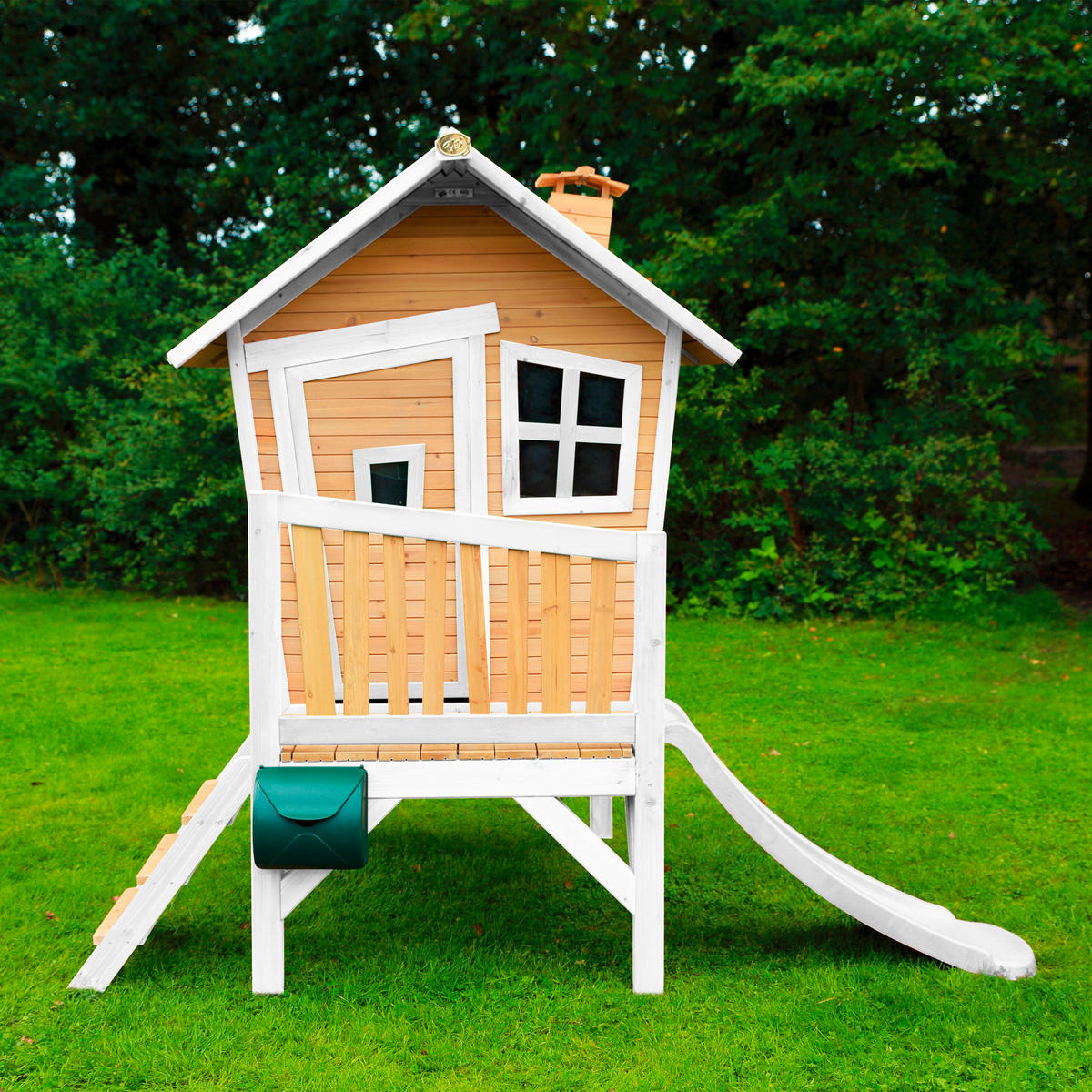 AXI Spielhaus Robin natur B/H/T: ca. 264x203x177 cm Robin - weiß/natur (264,00/203,00/177,00cm) - AXI
