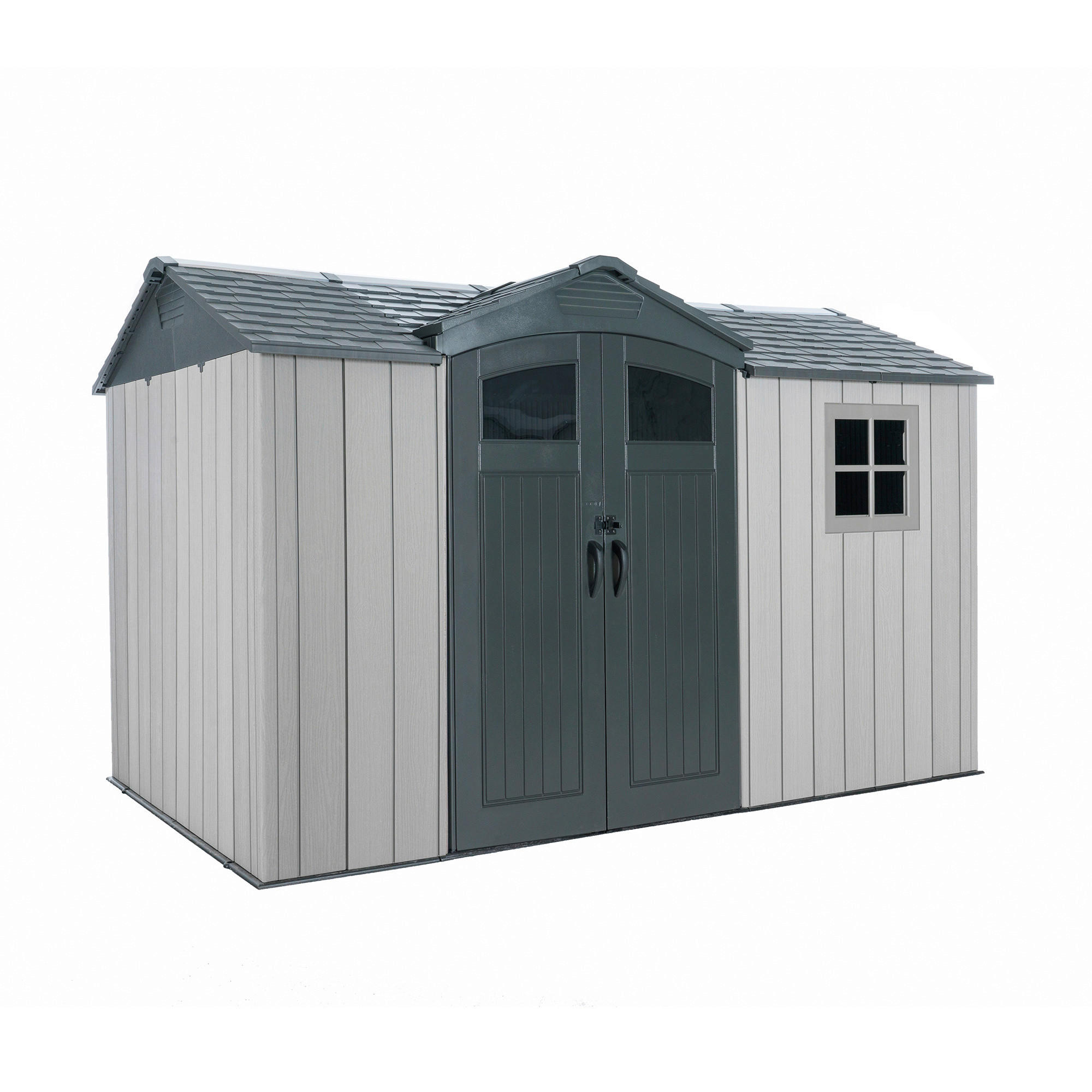 Lifetime Gerätehaus Pluto grau B/H/L: ca. 356,2x225,3x213,3 cm Pluto - grau (213,30/356,20/225,30cm) - Lifetime