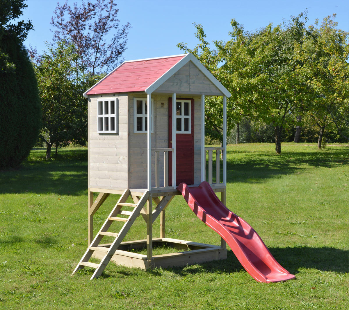 Wendi Toys Spielhaus Frosch natur B/H/L: ca. 197x242x290 cm Frosch - natur (290,00/197,00/242,00cm) - Wendi Toys
