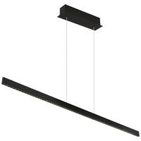 GLOBO Pendelleuchte mattschwarz Aluminium Metall B/H/T: ca. 9x120x120 cm 1.0 Brennstellen 17013HB - mattschwarz (9,00/120,00/120,00cm) - GLOBO