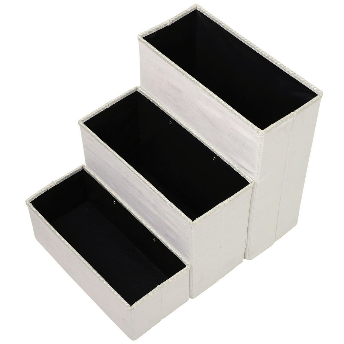 PawHut Haustiertreppe weiß MDF B/H/L: ca. 54x48x40 cm Haustiertreppe - weiß (40,00/54,00/48,00cm) - PawHut