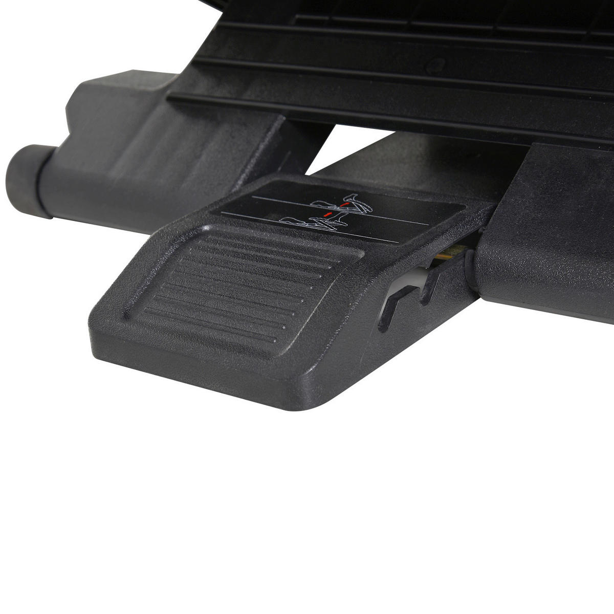 HOMCOM Fußstütze verstellbar schwarz Fußstütze verstellbar - schwarz (45,00/34,00/17,00cm) - HOMCOM