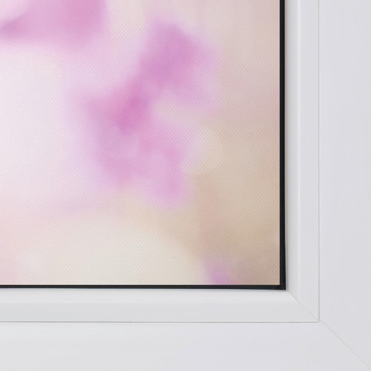LICHTBLICK Fensterfolie Blumen violett B/L: ca. 100x100 cm