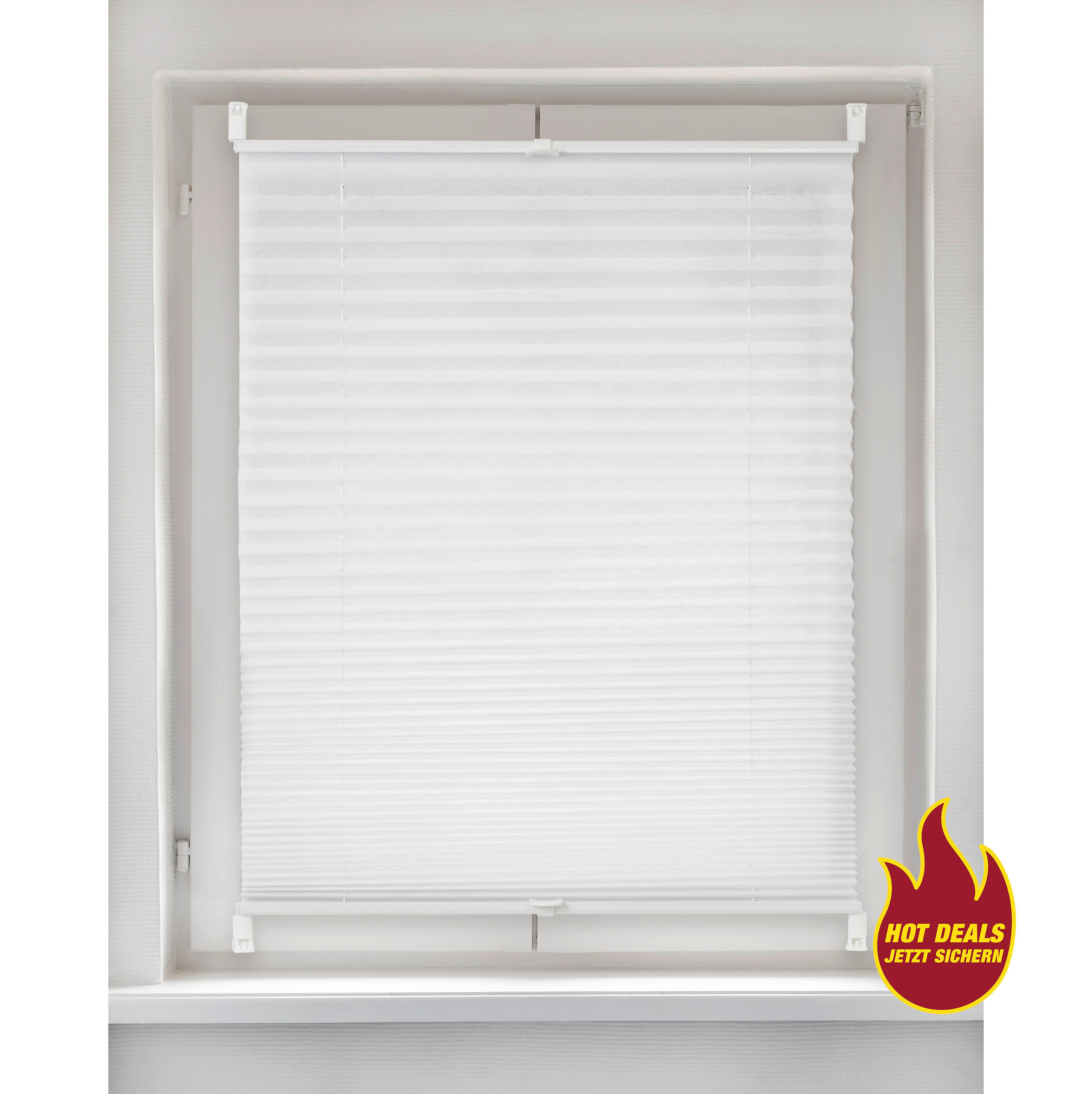 Spannplissee Non Woven weiß B/L: ca. 40x130 cm Non Woven - weiß (40,00/130,00cm)