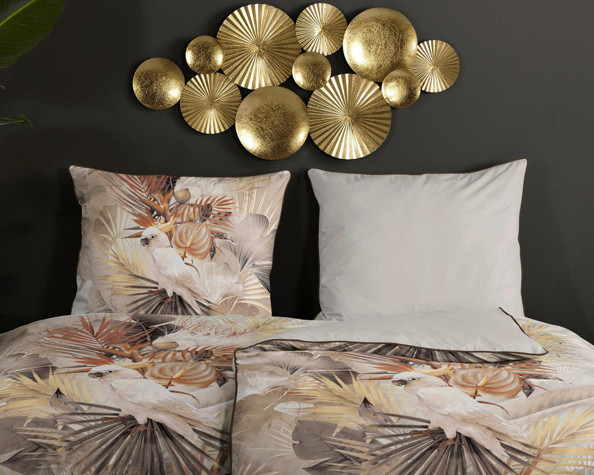 Baumwoll Bettwäsche Pippa Satin Pippa - sand (135,00/200,00cm) - Descanso