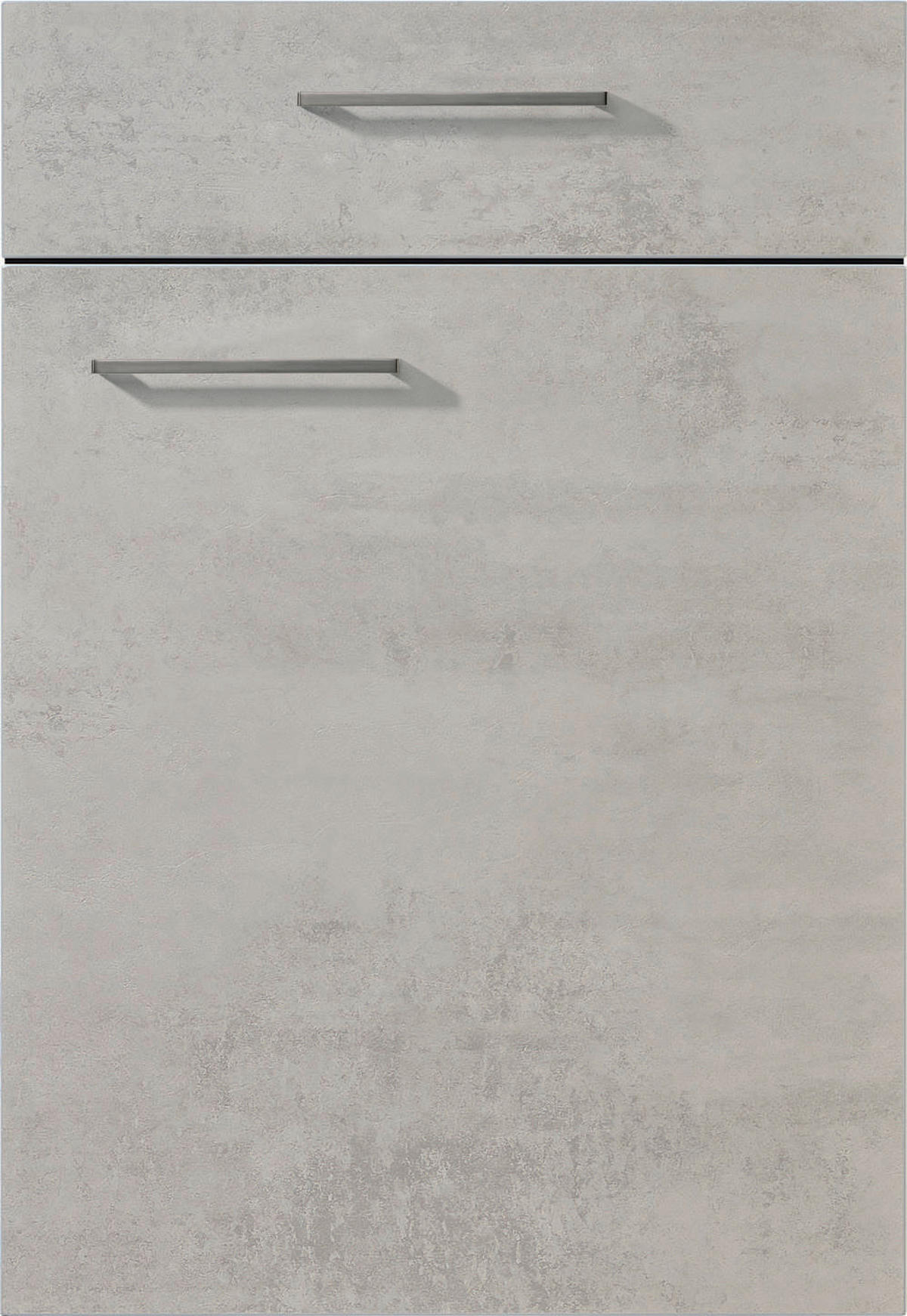nobilia Winkelküche Riva Weißbeton Nachbildung B/T/L: ca. 275x60x175 cm Riva - schwarz/Weißbeton (275,00/175,00cm) - nobilia