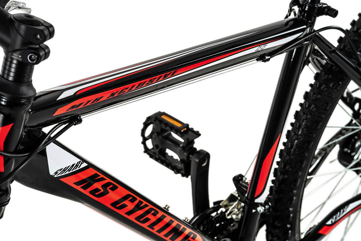 KS-Cycling Mountain-Bike Sharp schwarz ca. 26 Zoll Sharp - rot/schwarz - KS-Cycling