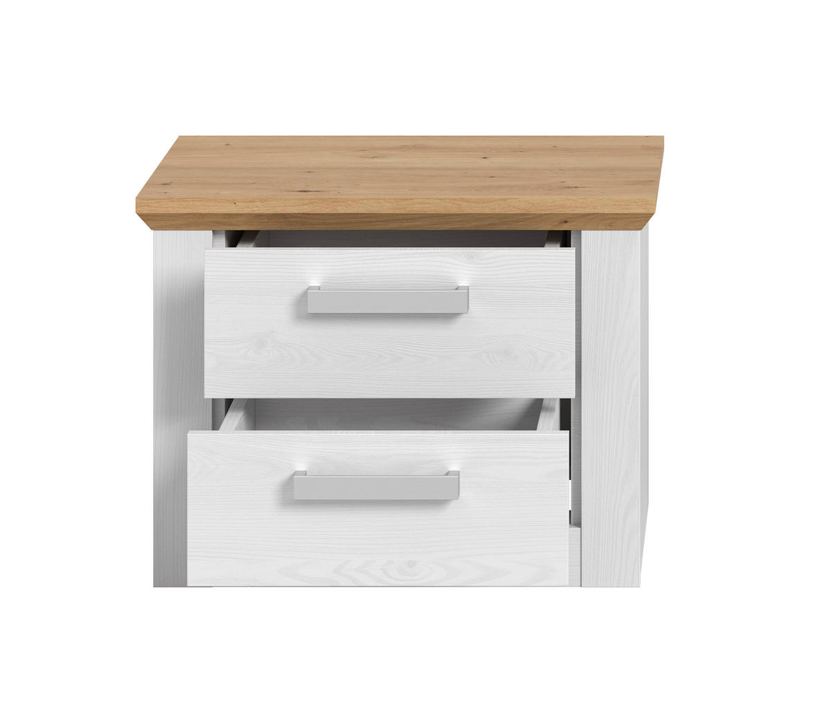 Nachtkonsole VERONA Sibiu Lärche Nachbildung Eiche Artisan Nachbildung B/H/T: ca. 56x43x39 cm VERONA - Eiche (56,00/43,00/39,00cm) - xonox.home