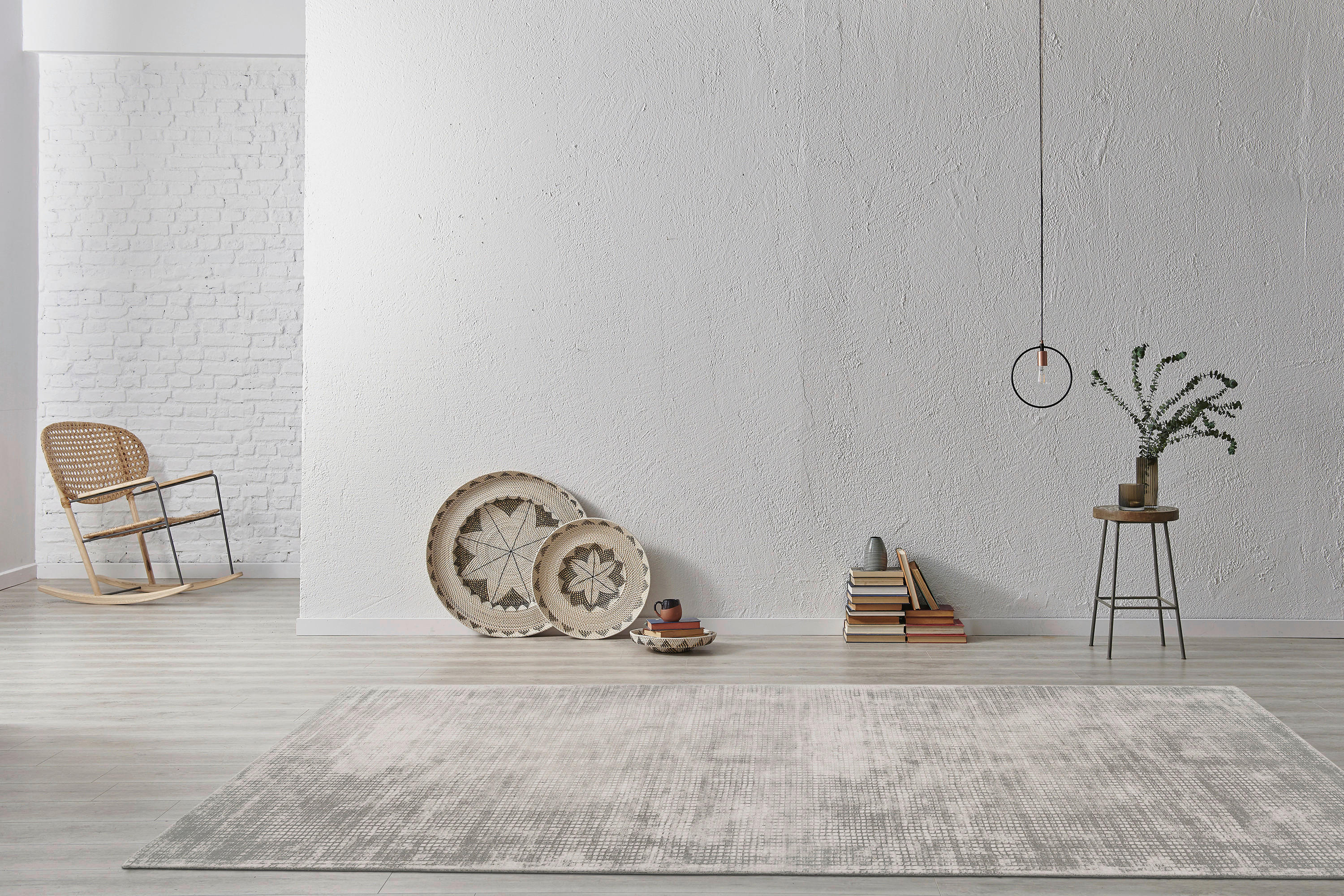 360Living Teppich Bridget silber B/L: ca. 80x150 cm Bridget - silber (80,00/150,00cm) - 360Living