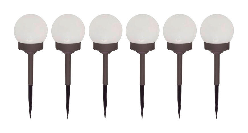 LED Kugelerdspiess 6er-Set NV5267906 mattschwarz Kunststoff B/H/T 