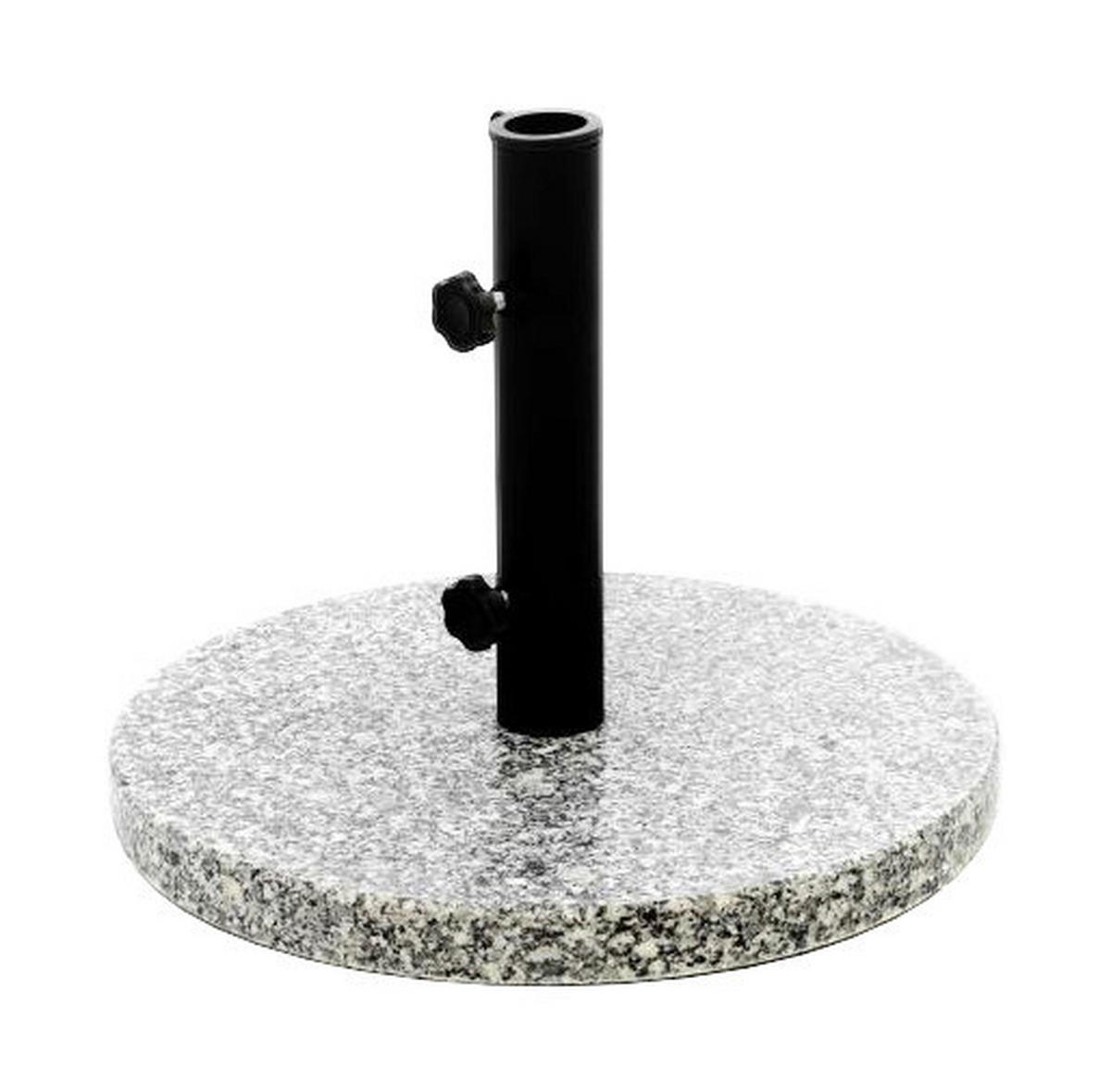 VCM Schirmständer grau Granit D: ca. 40 cm Sonnenschirmständer_10kg - grau (40,00cm) - VCM