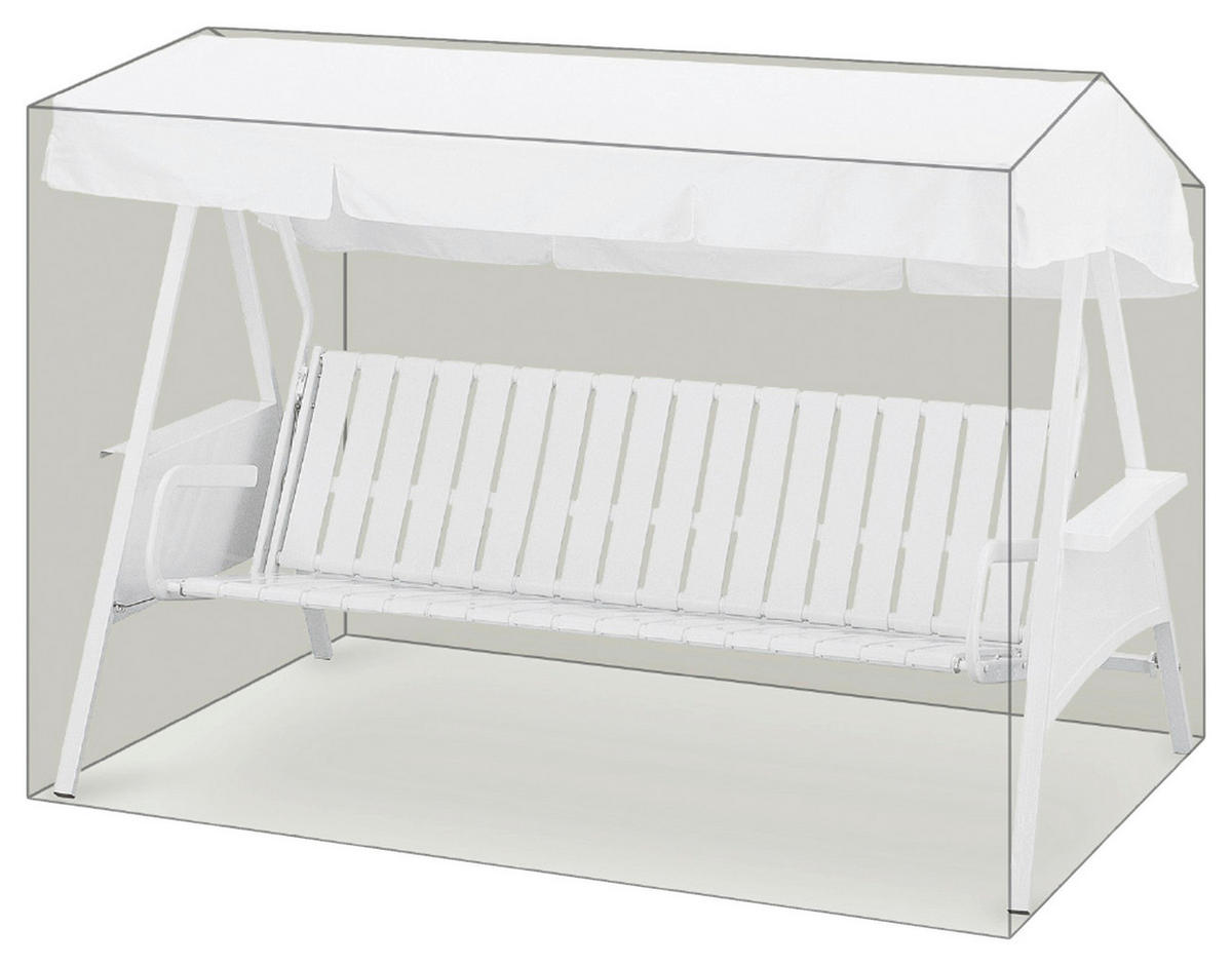 Grasekamp Schutzhülle für Hollywoodschaukel Black Premium schwarz Kunststoff B/H/L: ca. 145x145x210 cm Black Premium - schwarz (210,00/145,00/145,00cm) - Grasekamp