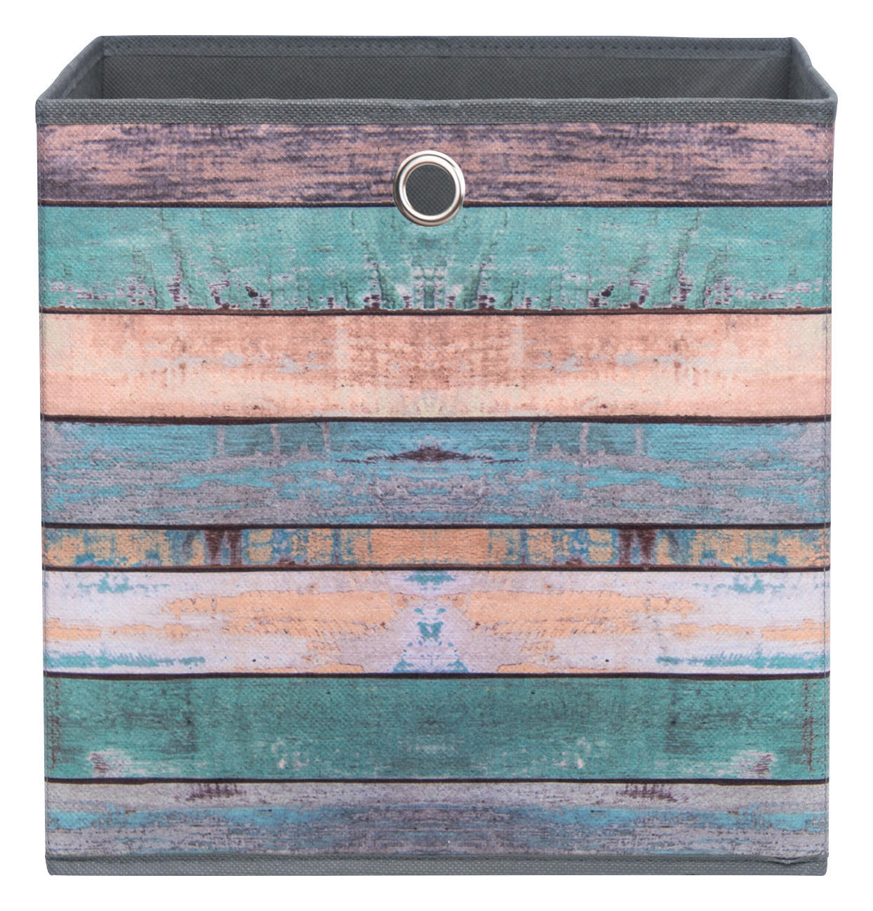 Motivbox Wood bunt anthrazit B/H/T: ca. 32x32x32 cm Wood - bunt/anthrazit (32,00/32,00/32,00cm)