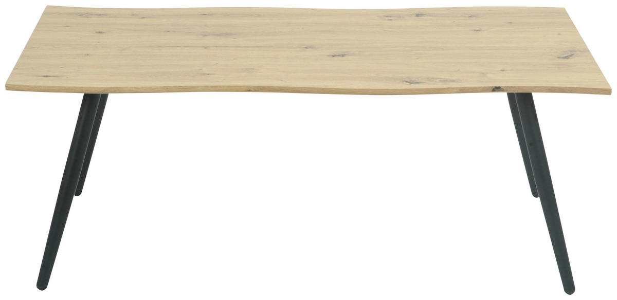 Couchtisch Zagreb Eiche Artisan Nachbildung B/H/T: ca. 110x42x60 cm Zagreb - Eiche/schwarz (110,00/42,00/60,00cm)