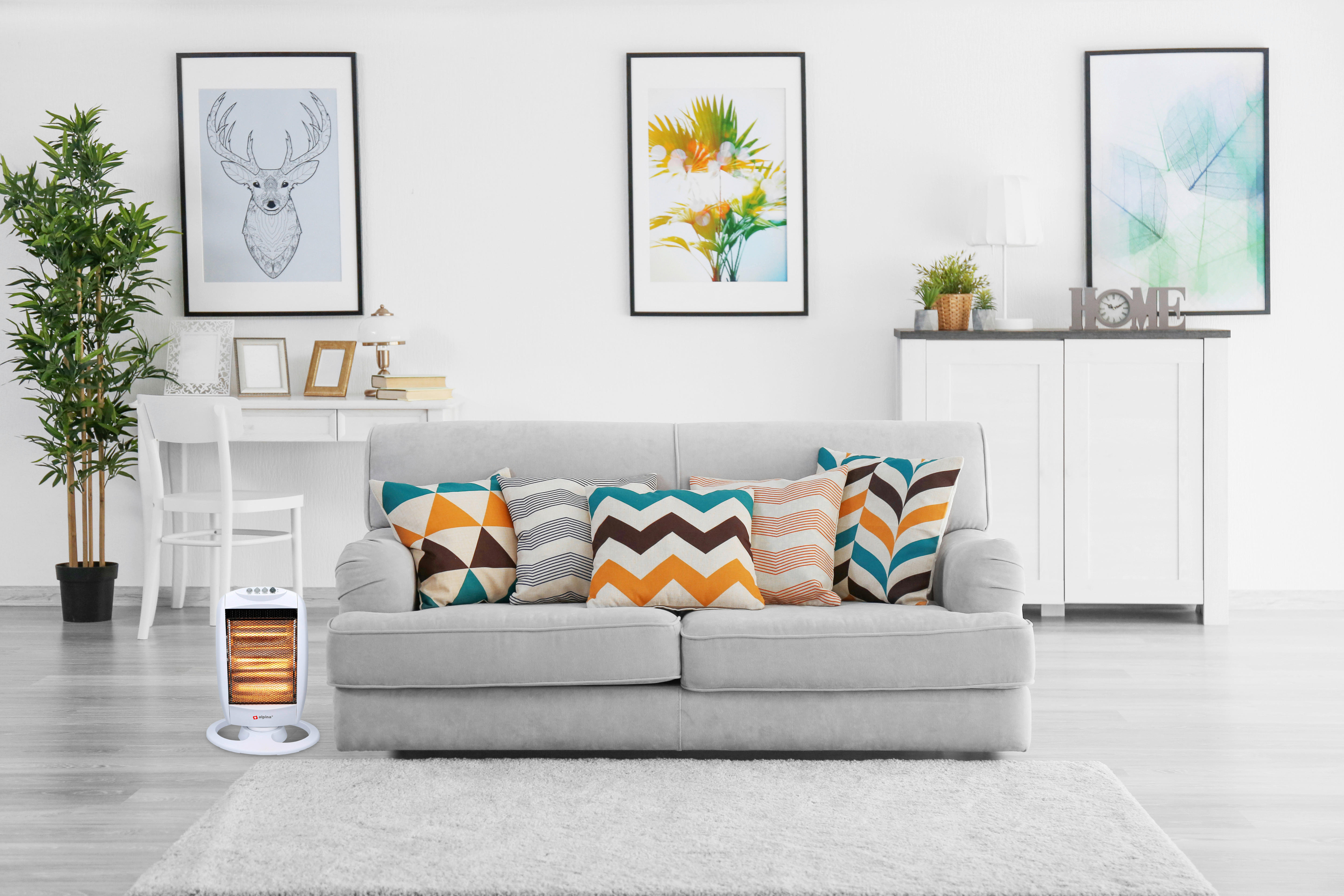 Thumbnail - Heizlüfter weiß B/H/T: ca. 27,5x48x12,5 cm ca. 1200 W