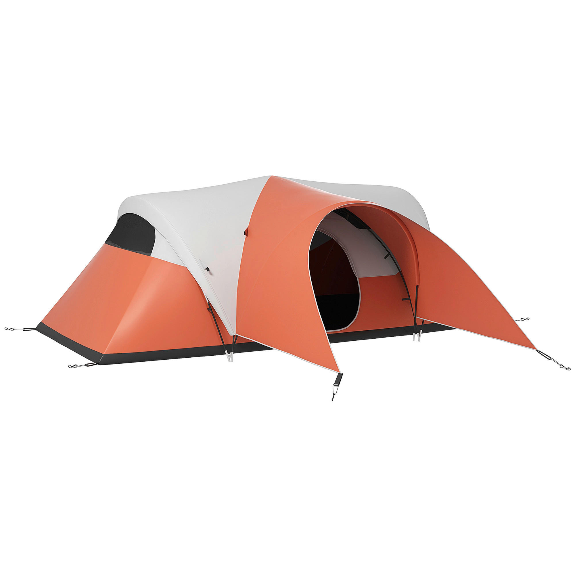 Outsunny Campingzelt B/H/L: ca. 300x198x550 cm Campingzelt - orange (550,00/300,00/198,00cm) - Outsunny