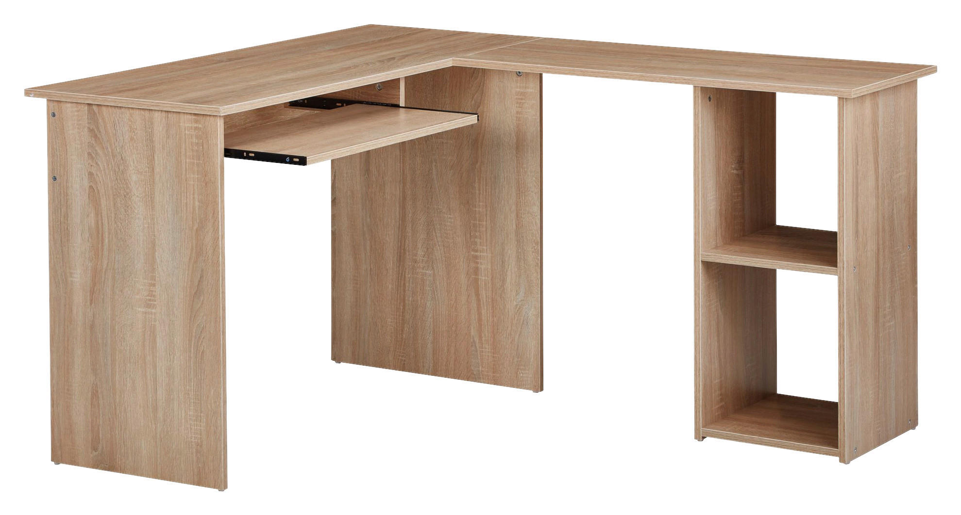 Schreibtischkombination Eiche Sonoma Nachbildung B/H/T: ca. 140x75,5x120 cm Schreibtischkombination - Eiche (140,00/75,50/120,00cm) - Wohnling