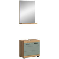 Badezimmer-Set Scout Eiche Artisan Nachbildung salbei Nachbildung B/H/T: ca. 60x191x34 cm Scout - Eiche/salbei (60,00/191,00/34,00cm) - xonox.home