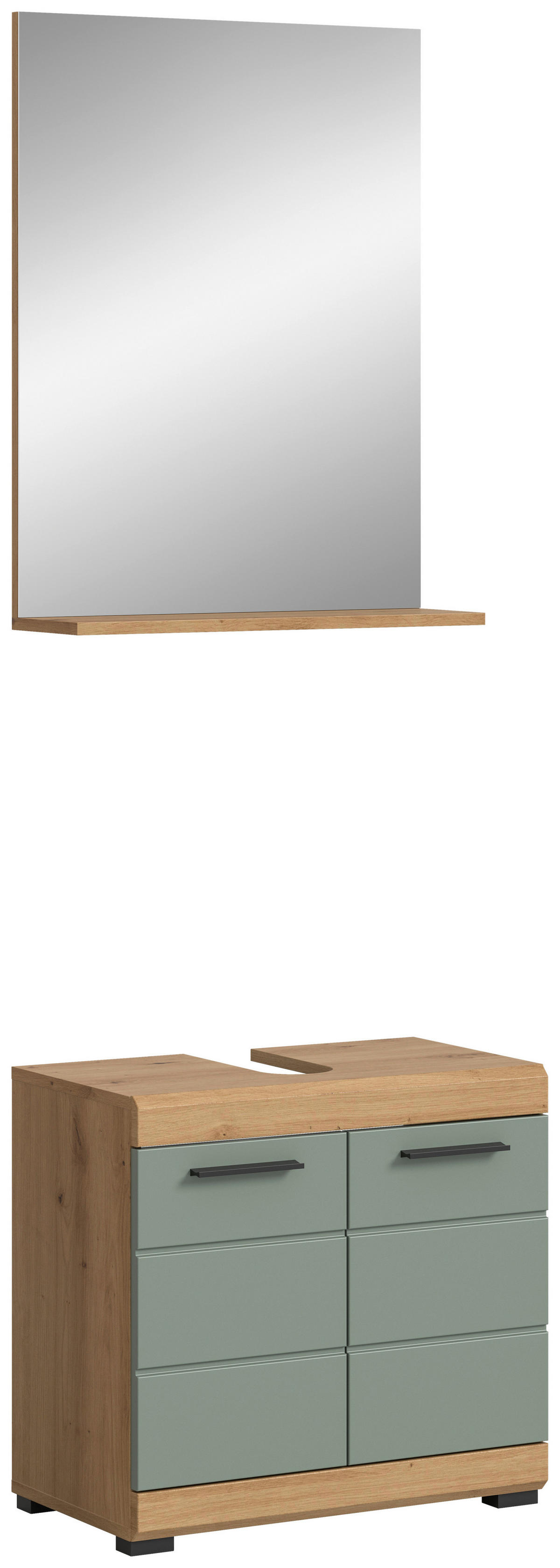 Badezimmer-Set Scout Eiche Artisan Nachbildung salbei Nachbildung B/H/T: ca. 60x191x34 cm Scout - Eiche/salbei (60,00/191,00/34,00cm) - xonox.home