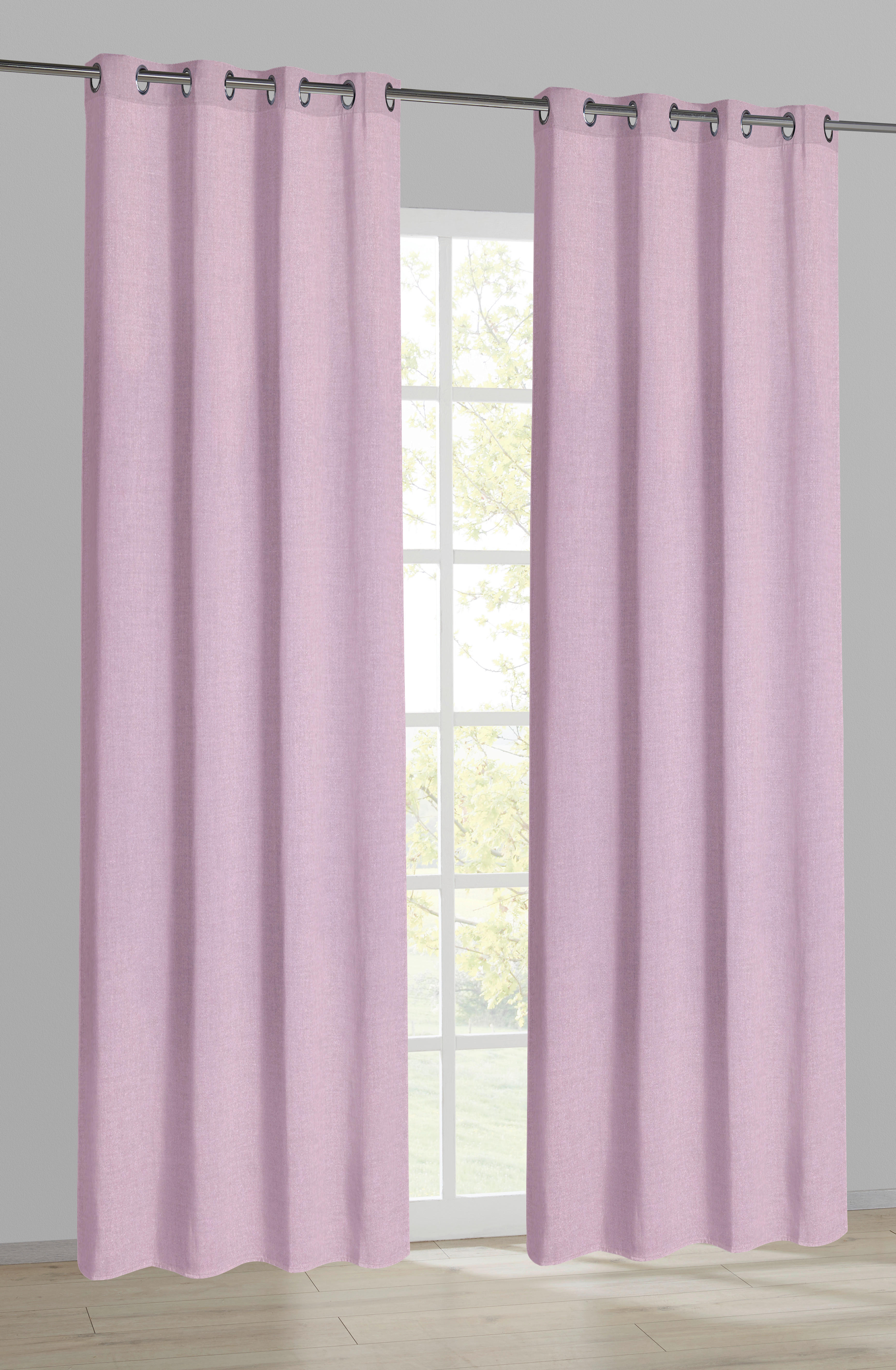 Ösenvorhang Cleo rosa B/L: ca. 140x240 cm Cleo - rosa (140,00/240,00cm) - POCOline