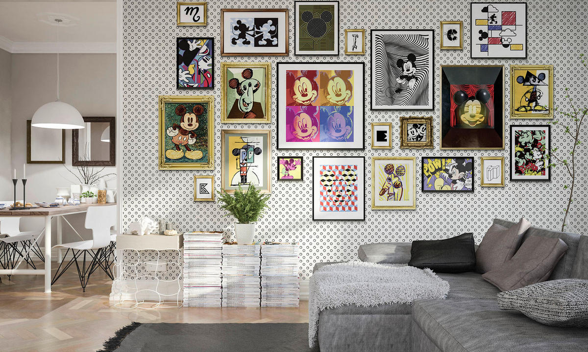 Komar Fototapete Mickey Art Collection B/L: ca. 400x250 cm Mickey Art Collection - (400,00/250,00cm) - Komar
