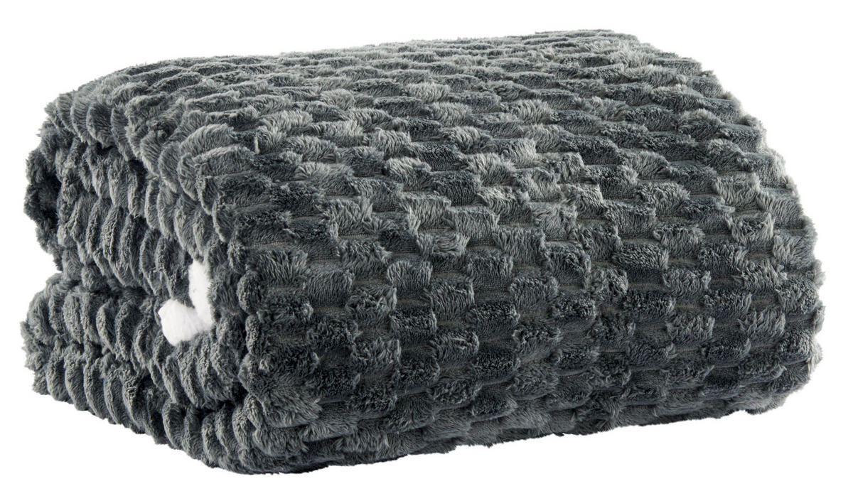 Tagesdecke Tagesdecke_Wabe 200x230cm anthr. - anthrazit (200,00/230,00cm)