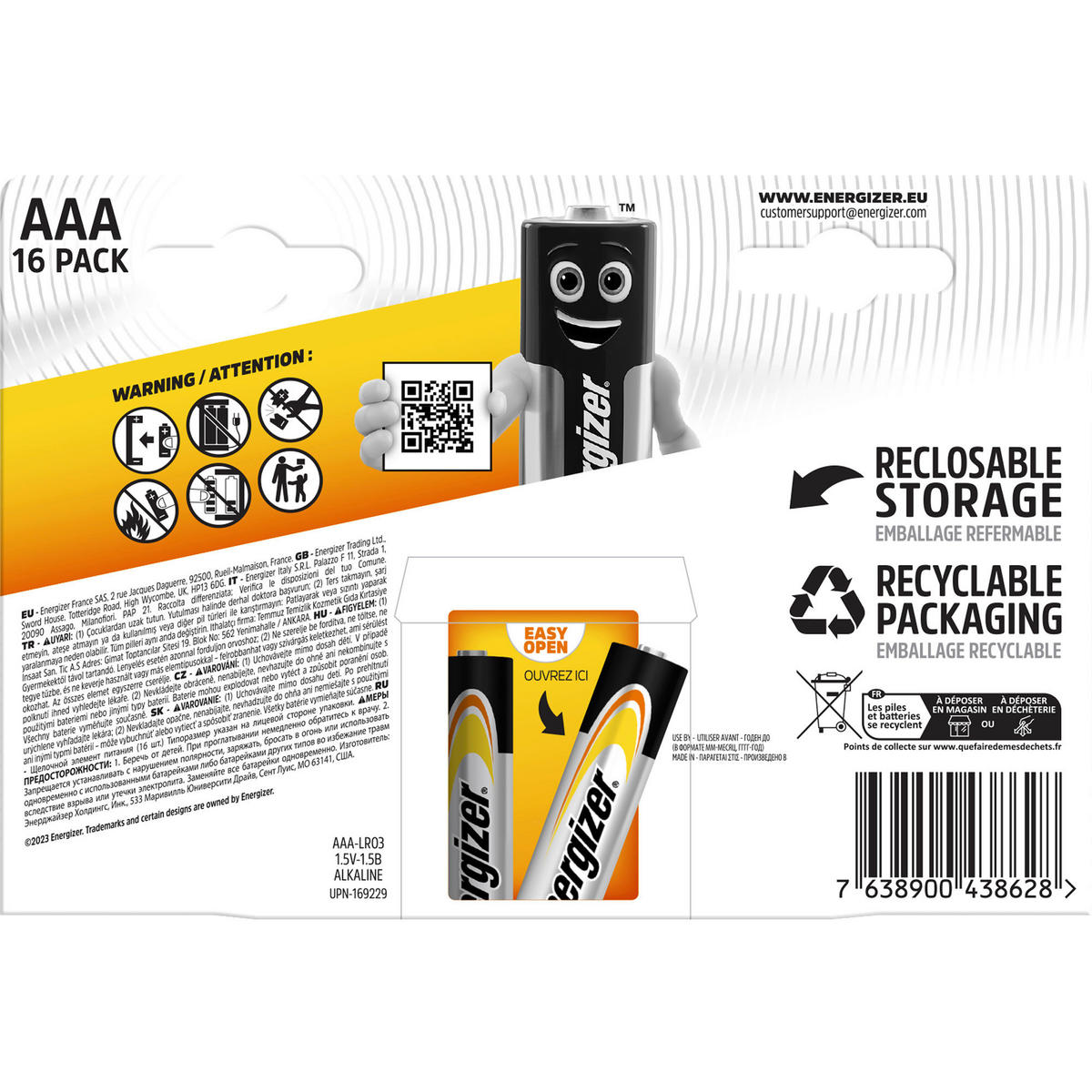 Energizer Batterie E303320000 Batterie_AAA_Energizer_Power_16er - Energizer