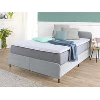 Spannbetttuch Spannbetttuch_Topper weiß - weiß (160,00/200,00cm)