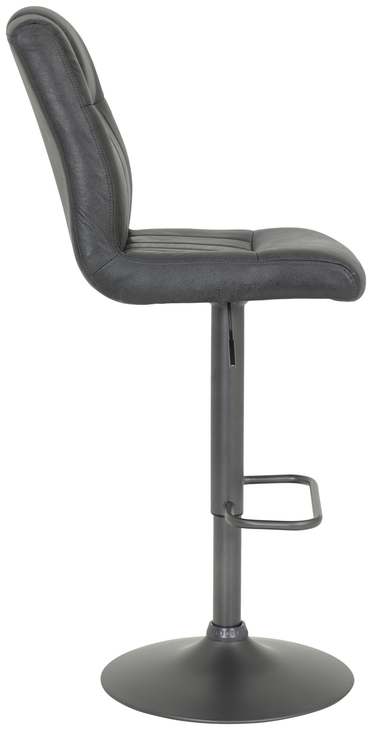 Barhocker Elke anthrazit Vintage B/H/T: ca. 45x102x60 cm Elke - anthrazit/grau (45,00/102,00/60,00cm)