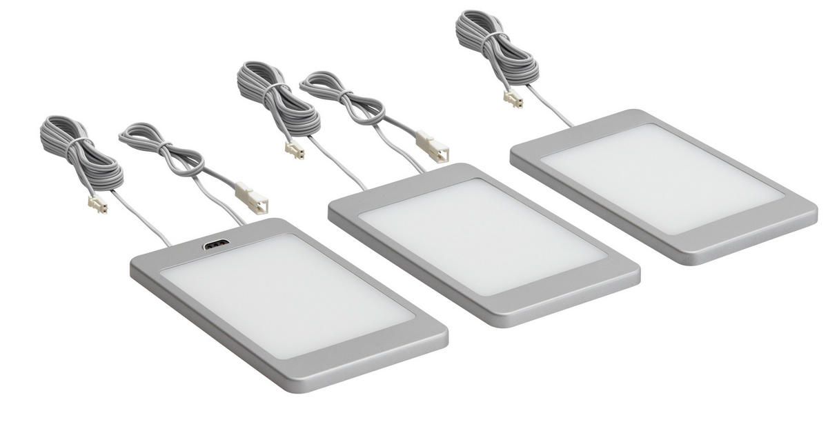 HÖLSCHER LED-Leuchten Panel Metall B/H/T: ca. 19,5x1,25x11,2 cm Panel - weiß (19,50/1,25/11,20cm) - HÖLSCHER