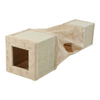 Katzenkratztunnel beige Stoff B/H/L: ca. 10,6x29x29 cm Katzenkratztunnel - beige (29,00/10,60/29,00cm)
