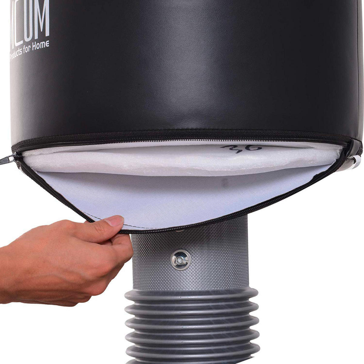 HOMCOM Standboxsack schwarz Kunststoff H/D: ca. 176x70 cm Standboxsack - schwarz (70,00/176,00cm) - HOMCOM