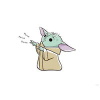 Komar Poster Mandalorian The Child Sweet Force Disney B/L: ca. 70x50 cm Mandalorian The Child Sweet Force - (70,00/50,00cm) - Komar