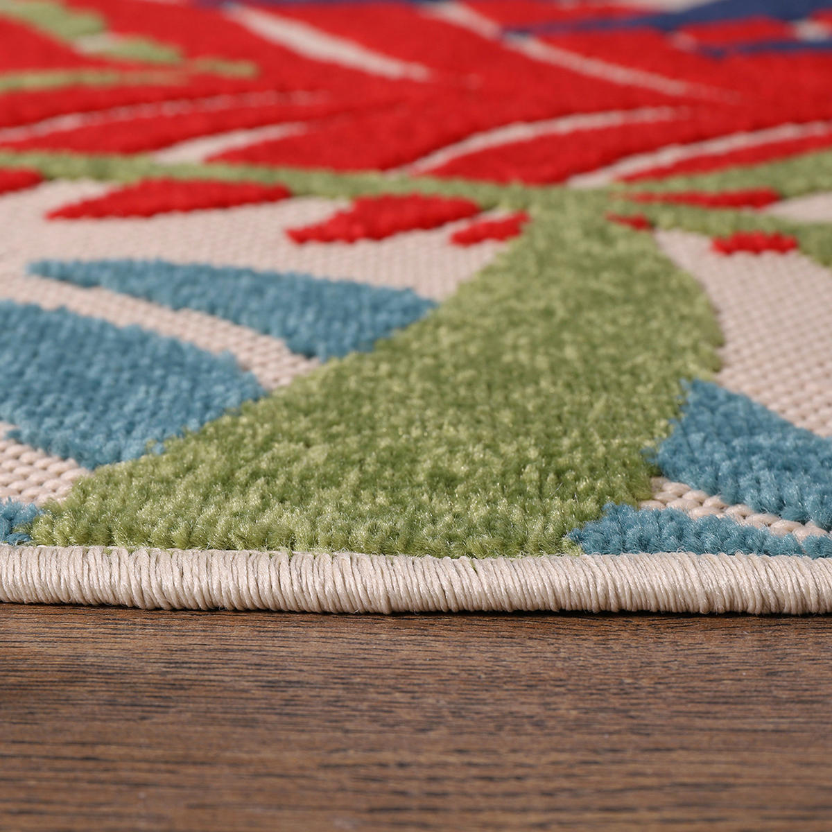 Sanat Outdoorteppich FLORAL bunt B/L: ca. 120x120 cm FLORAL - bunt (120,00/120,00cm) - Sanat