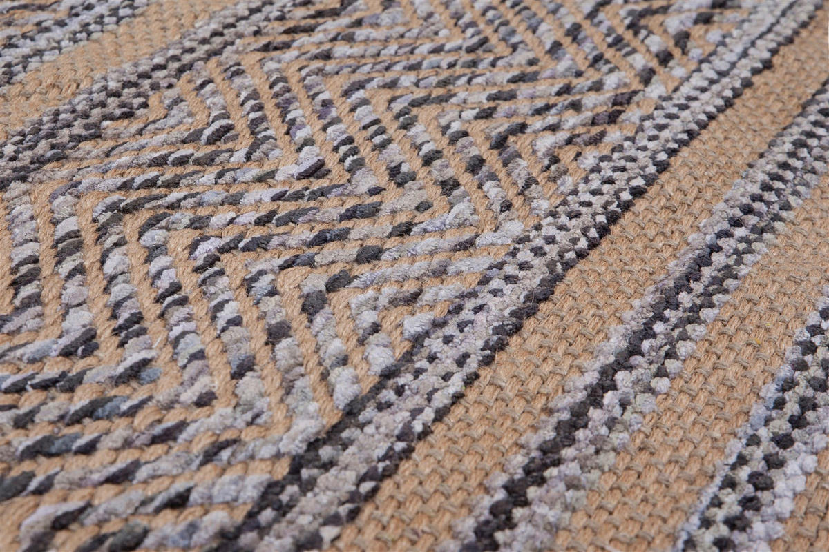 Kayoom Kurzflorteppich Sienna 810 grau B/L: ca. 160x230 cm Sienna 810 - grau (160,00/230,00cm) - Kayoom