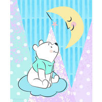 Komar Poster Winnie Pooh Moon Disney B/L: ca. 40x50 cm Winnie Pooh Moon - (40,00/50,00cm) - Komar