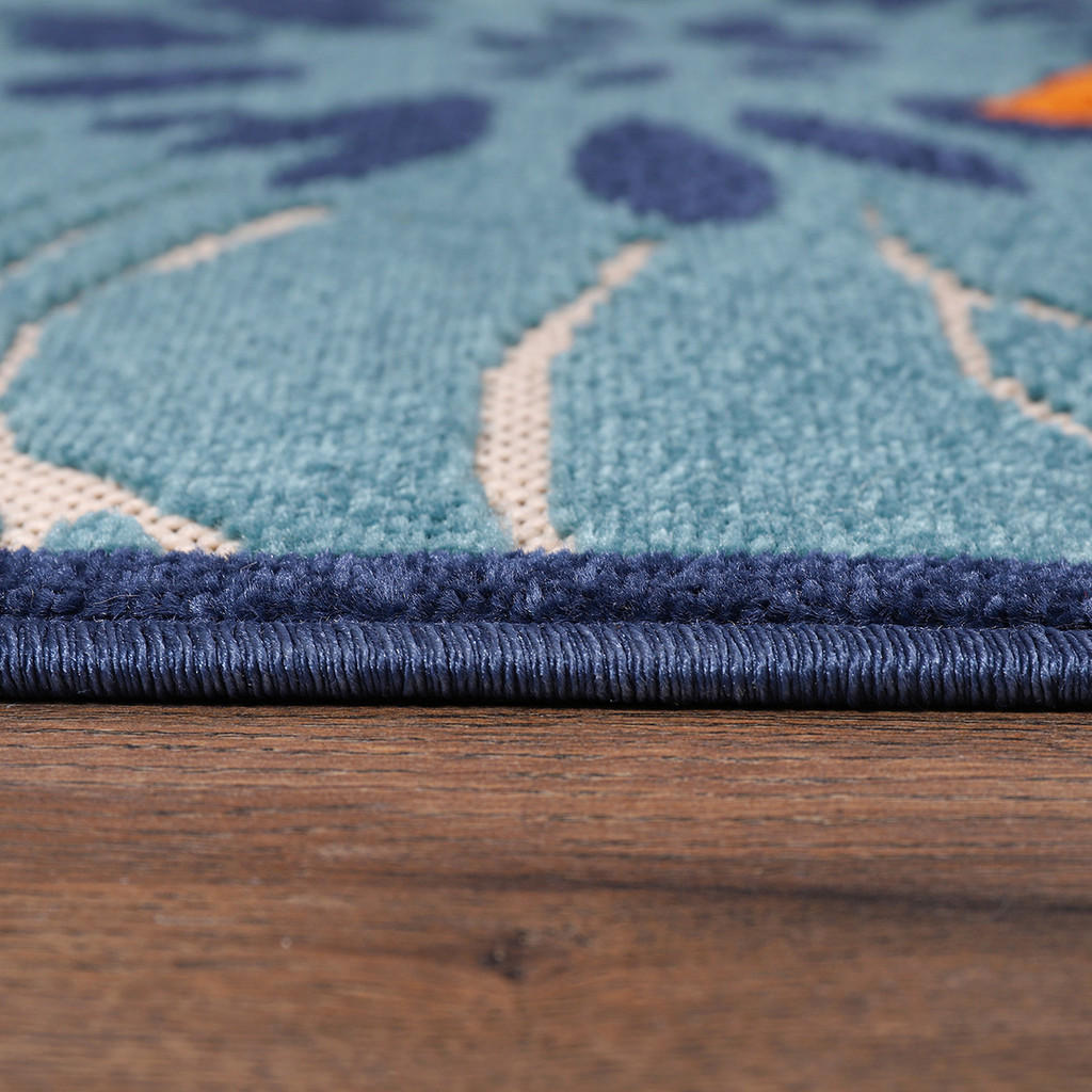 Thumbnail - Sanat Outdoorteppich FLORAL bunt B/L: ca. 140x200 cm