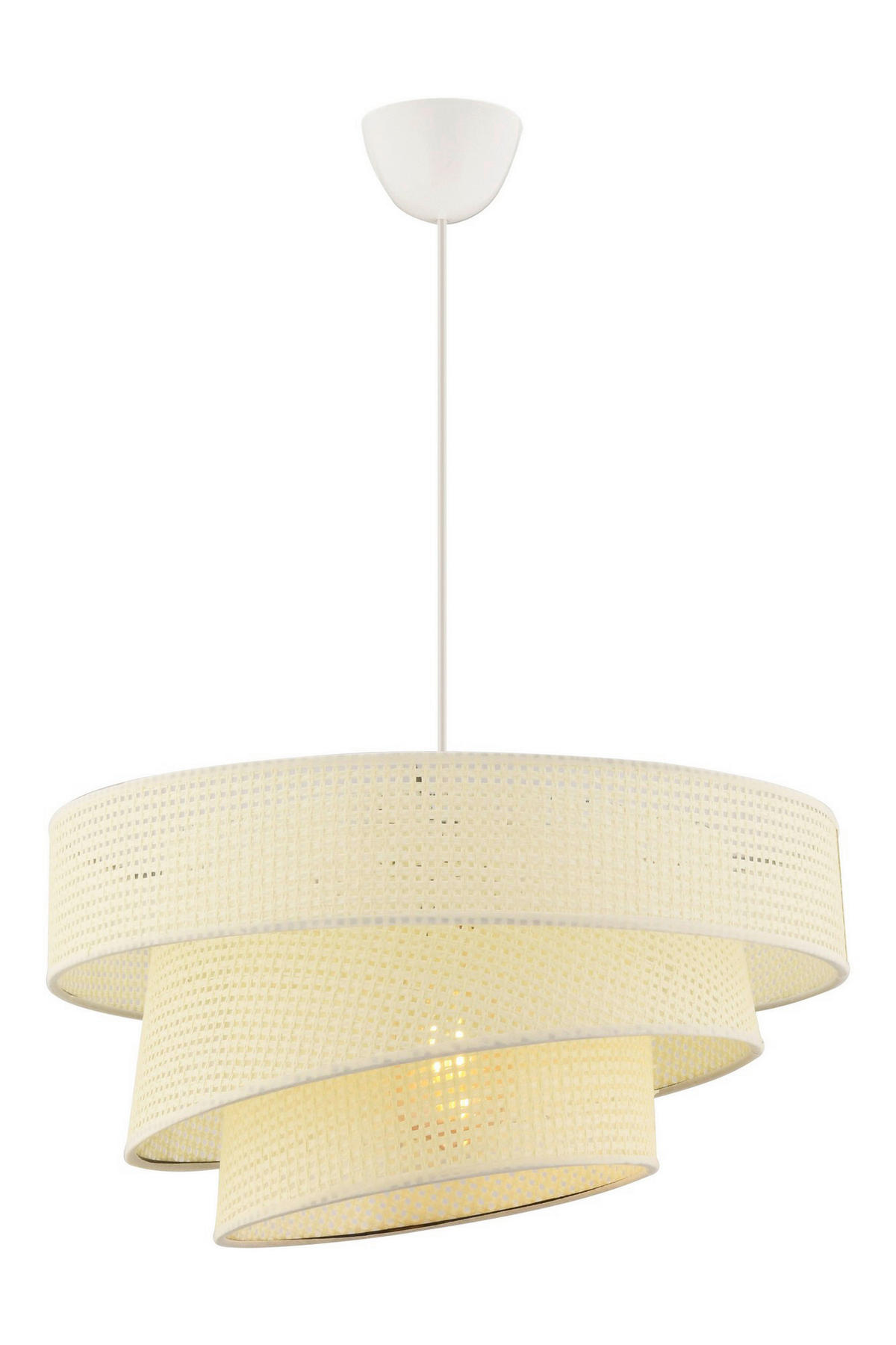 Opviq Pendelleuchte weiß Metall Baumwolle B/H/L: ca. 40x72x40 cm E27 1 Brennstellen Couper Hazeran - weiß (40,00/40,00/72,00cm) - Opviq