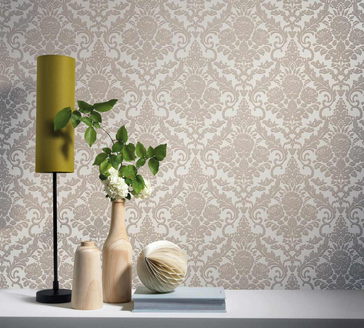 Vliestapete Ornament beige creme B/L: ca. 53x1005 cm Vliestapete_13396-20 - beige/creme (53,00/1005,00cm)