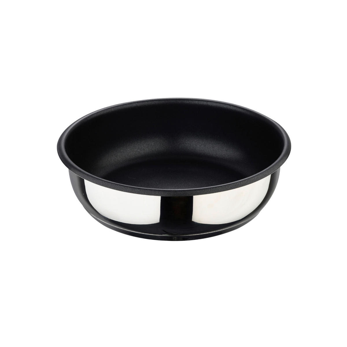 BERGNER Pfannenset Click&Cook schwarz Edelstahl Click&Cook - schwarz/silber - BERGNER