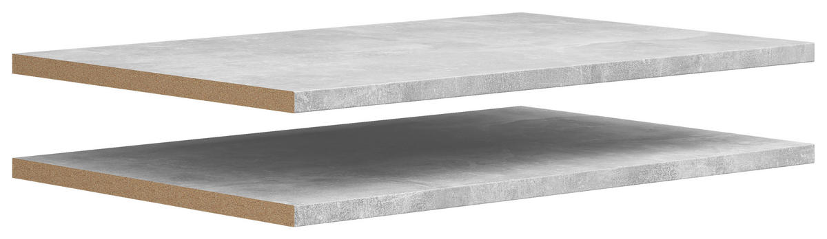 Einlegeböden-Set Multi-Stauraum Typ 56 Beton Optik B/H/T: ca. 77x2,2x48 cm Multi-Stauraum Typ 56 - Beton (77,00/2,20/48,00cm)